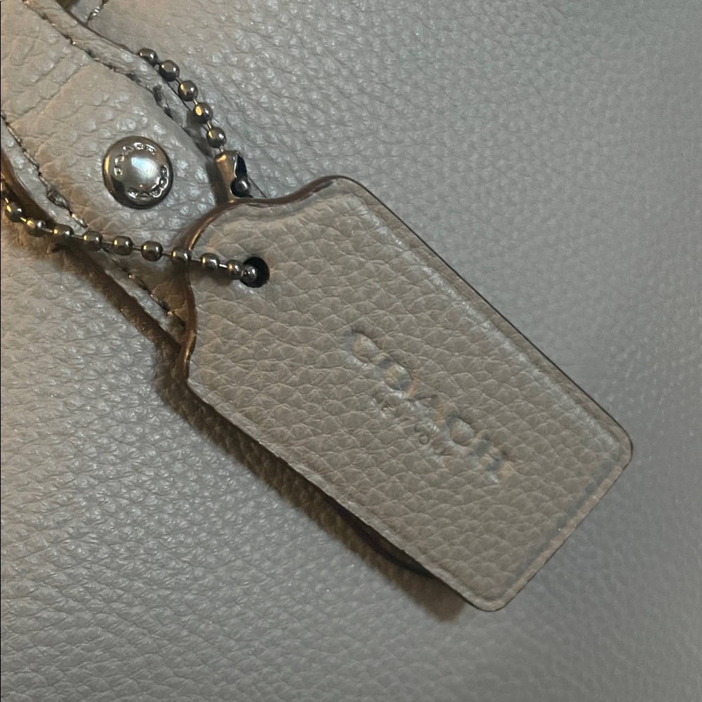 Coach Charcoal Leather Tote - Picture 6 of 10